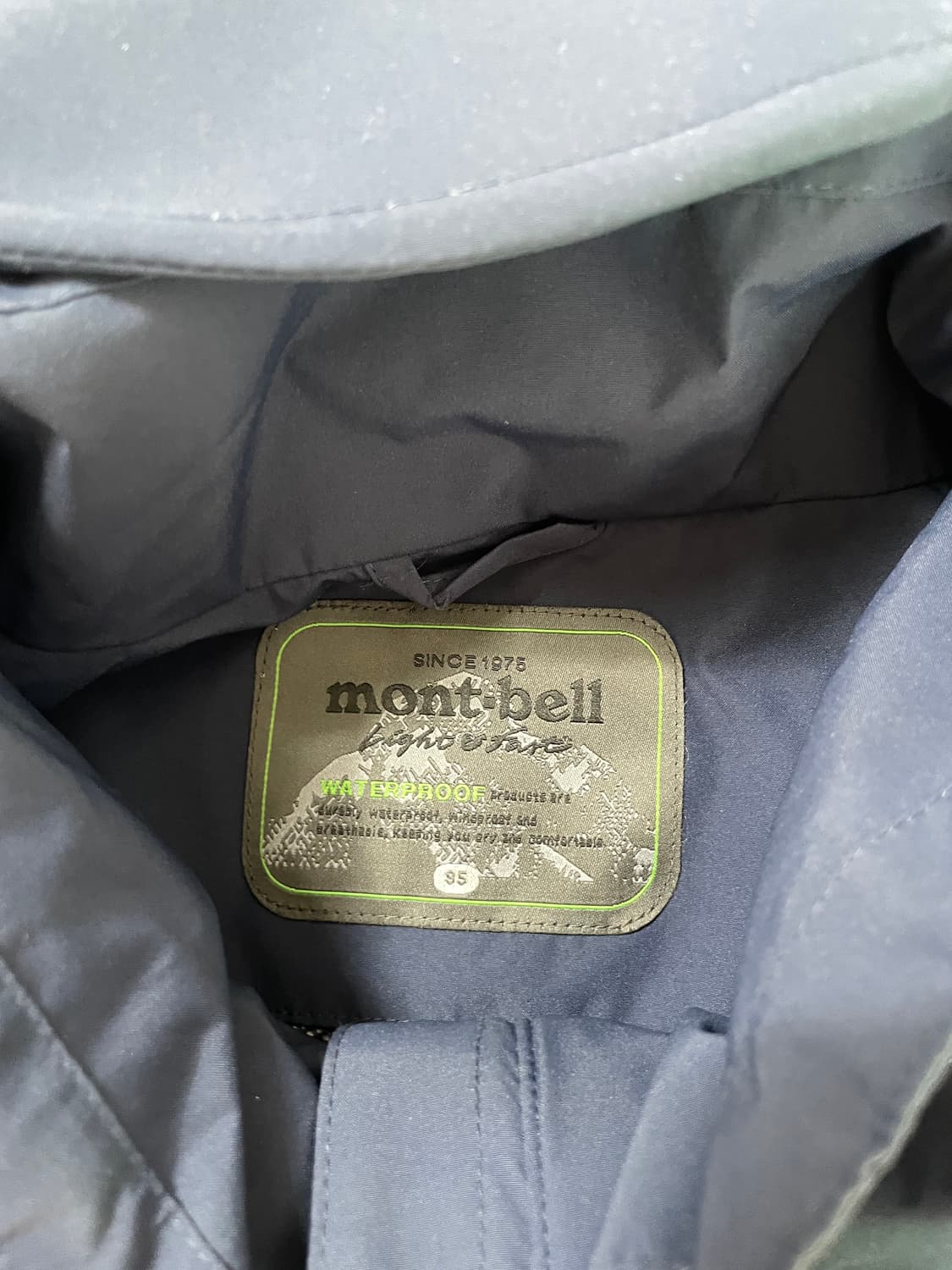 빈티지9. 몽벨 MONT-BELL 바람막이 점퍼 네이비 상품이미지5