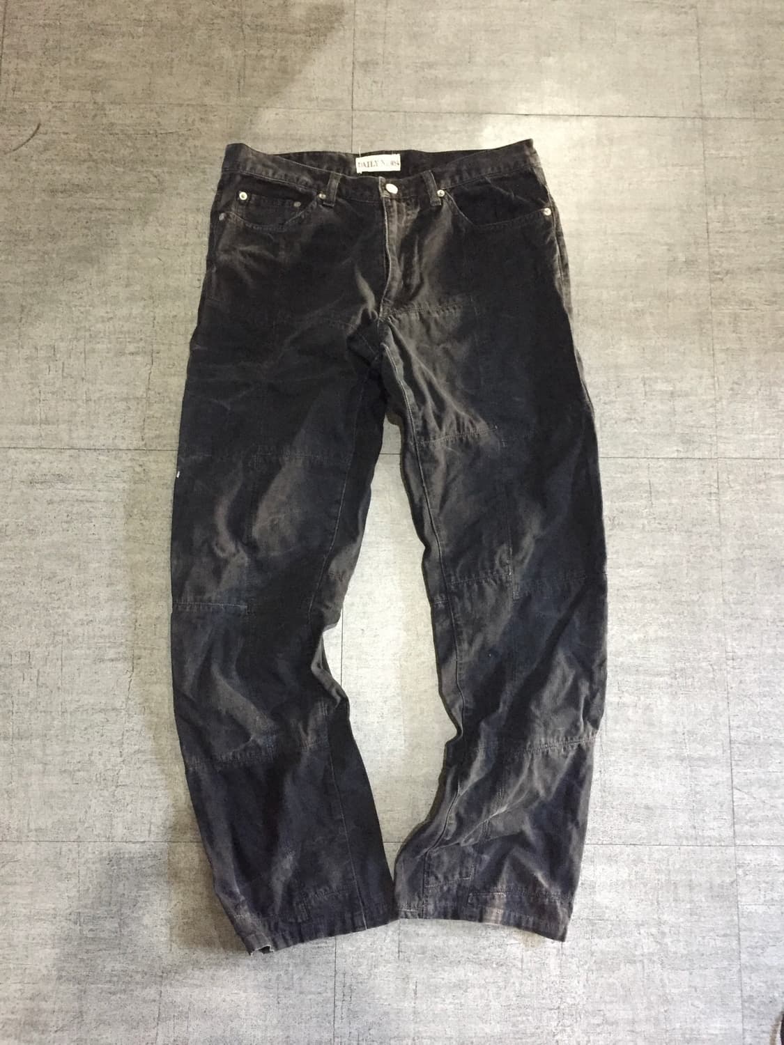 일본빈티지 Dailynews 올드스쿨아메카지 세미와이드카펜터팬츠 블랙 상품이미지1