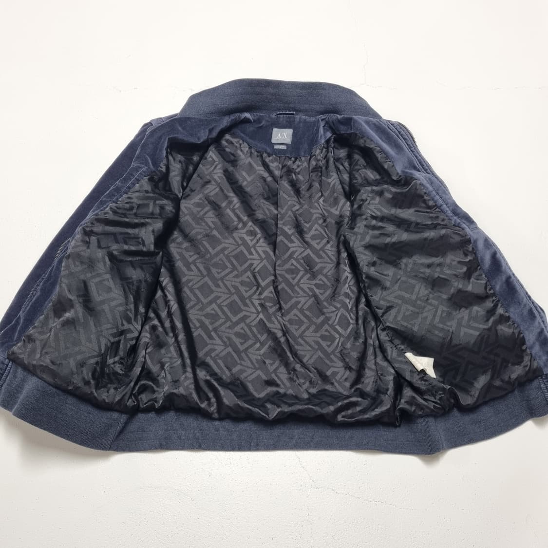 ARMANI EXCHANGE 벨루어 블루종 점퍼 - M 상품이미지10