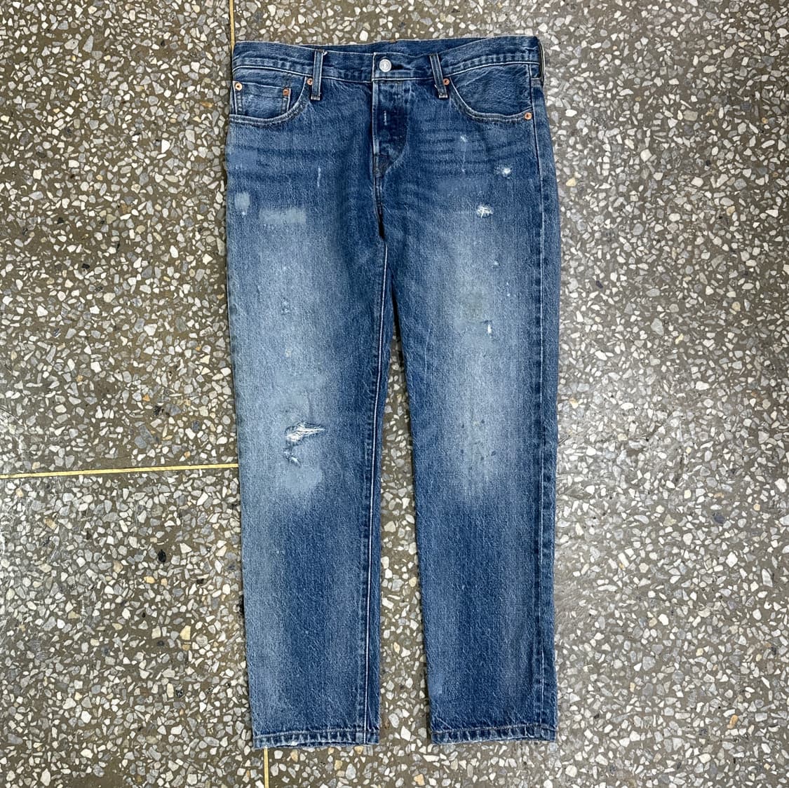 리바이스 501CT 블루 진 데님 팬츠 27 상품이미지1