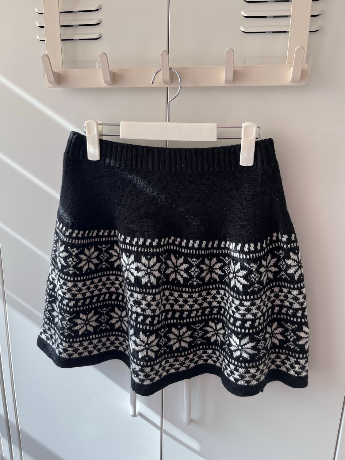 Japanese vintage 노르딕 눈꽃 니트 스커트 상품이미지6