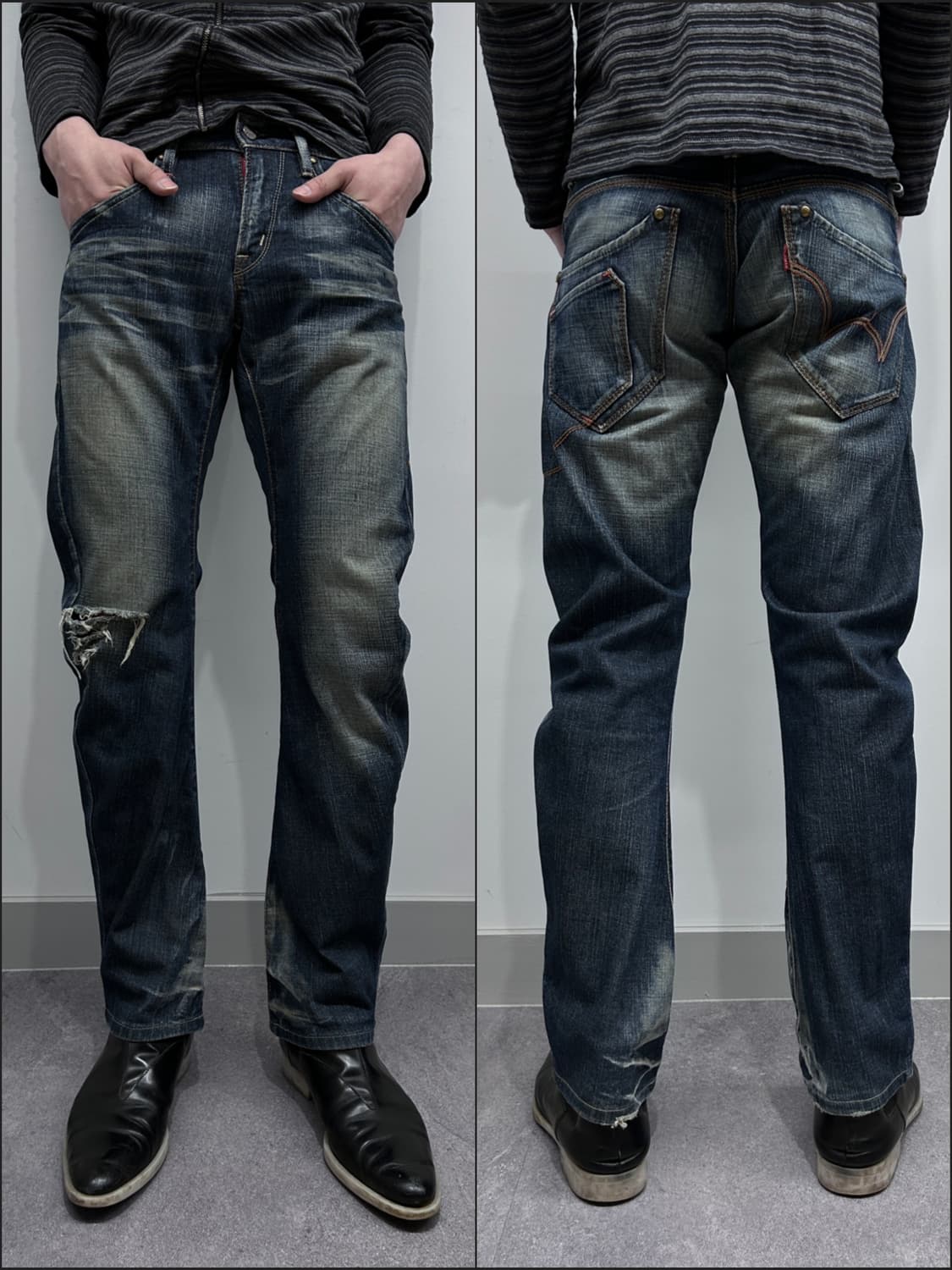 에드윈 커브드 데님 팬츠 상품이미지1