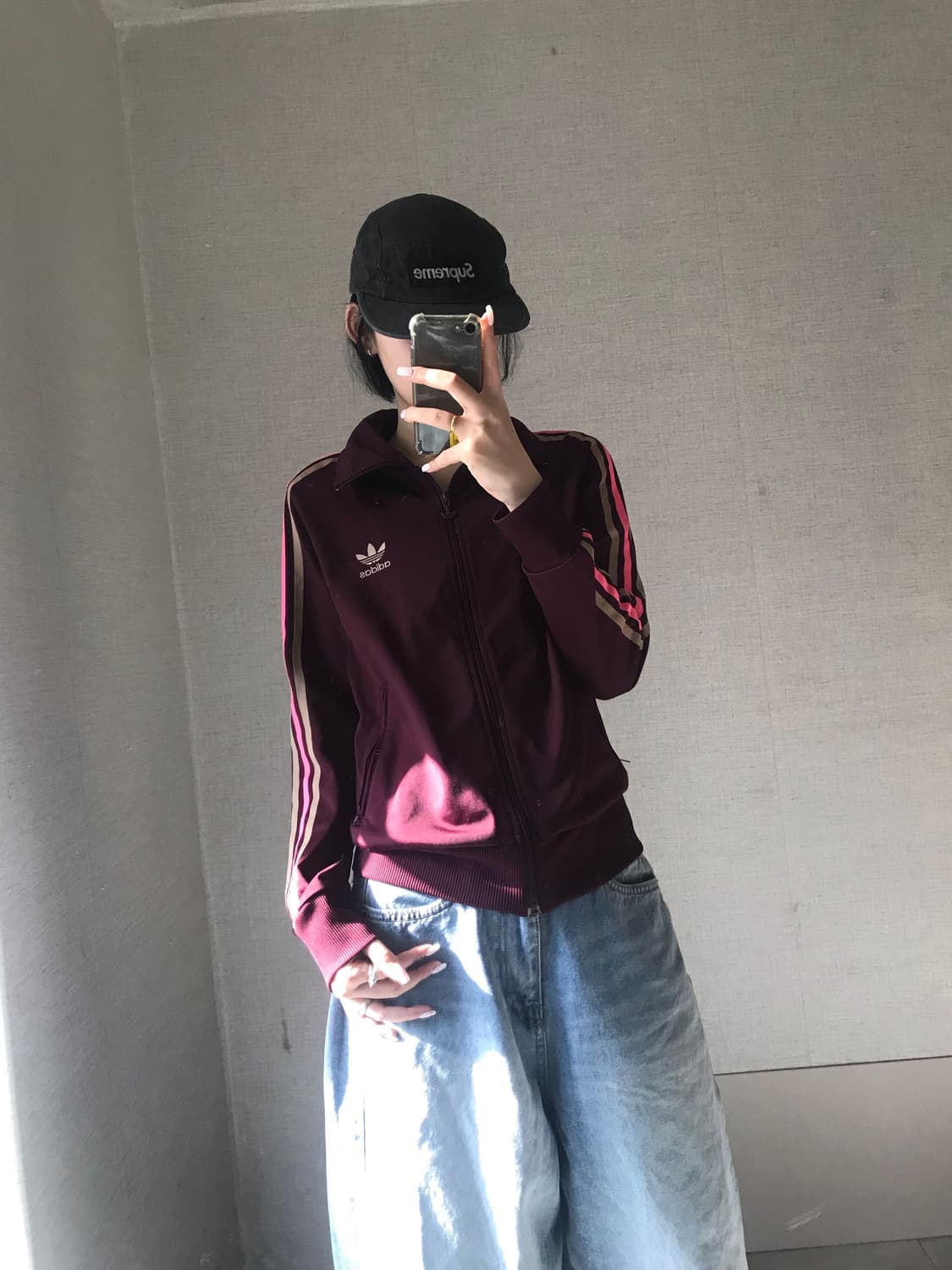 아디다스 버건디 파이어버드 져지 상품이미지5