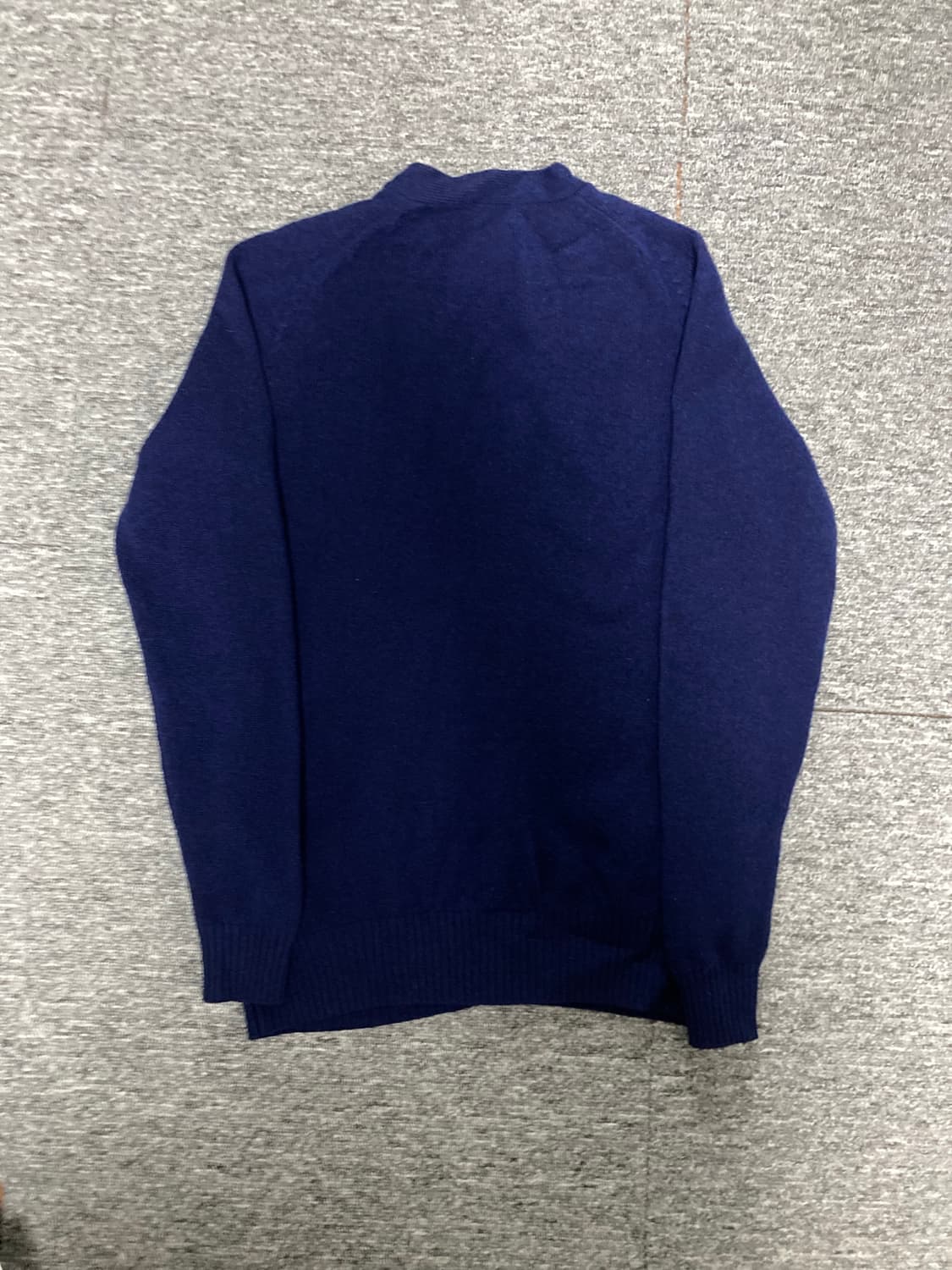 유니클로 V넥 램스울 가디건 블루 M 상품이미지4