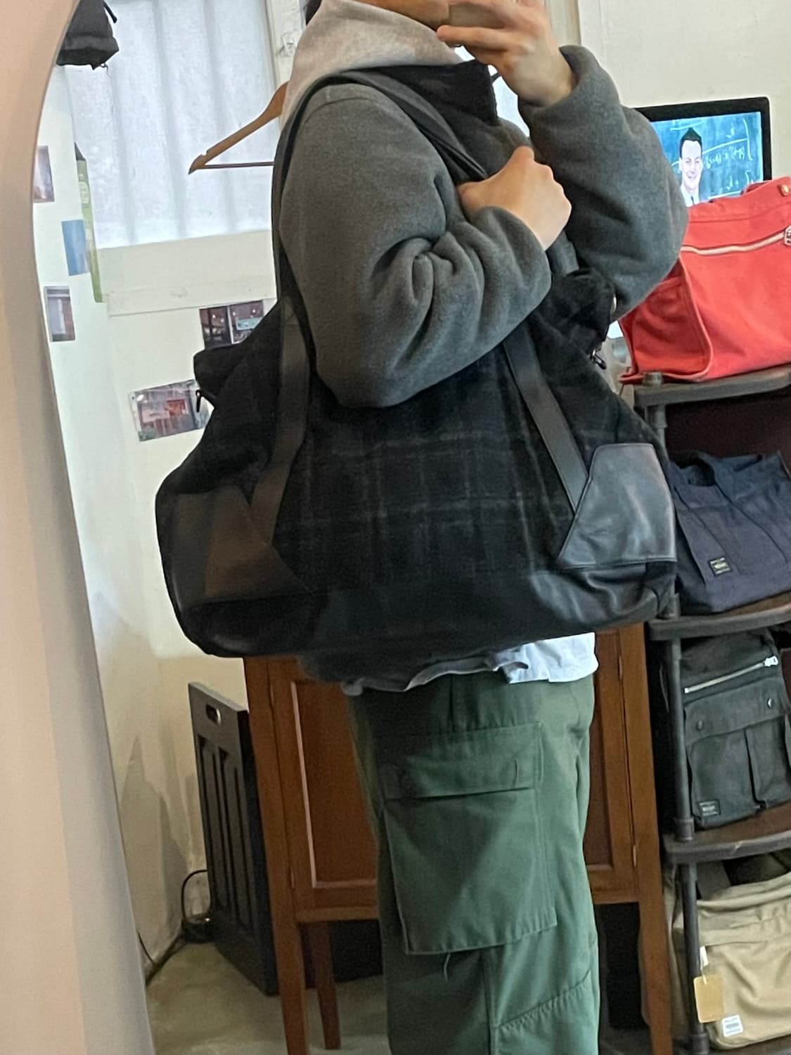 우영미 14시즌 울 토트백 상품이미지1