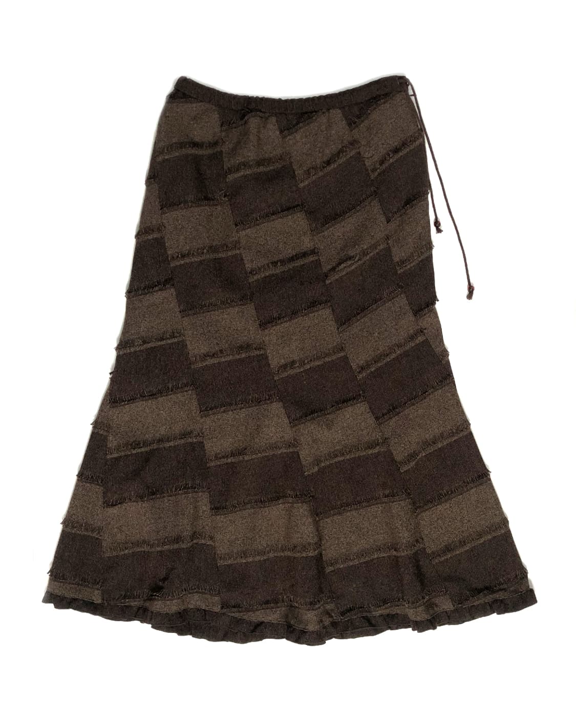 vintage 브라운 체크 롱 스커트  상품이미지1