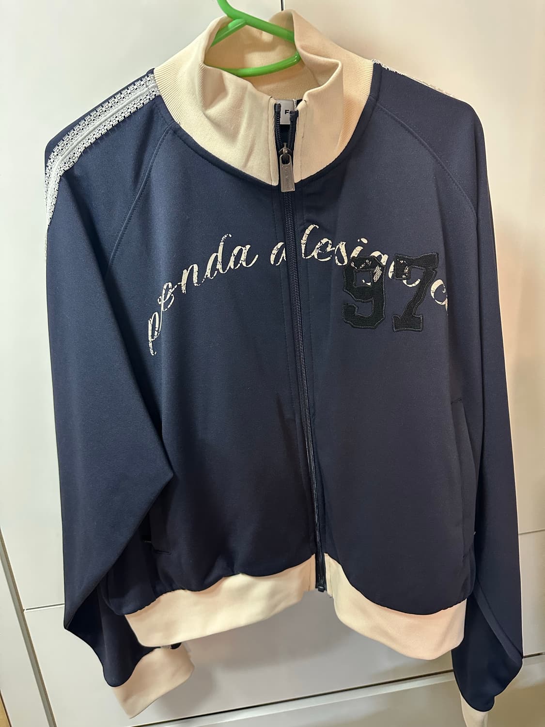 프렌다 97 LOGO HIGH NECK JERSEY JACKET NAVY 상품이미지2