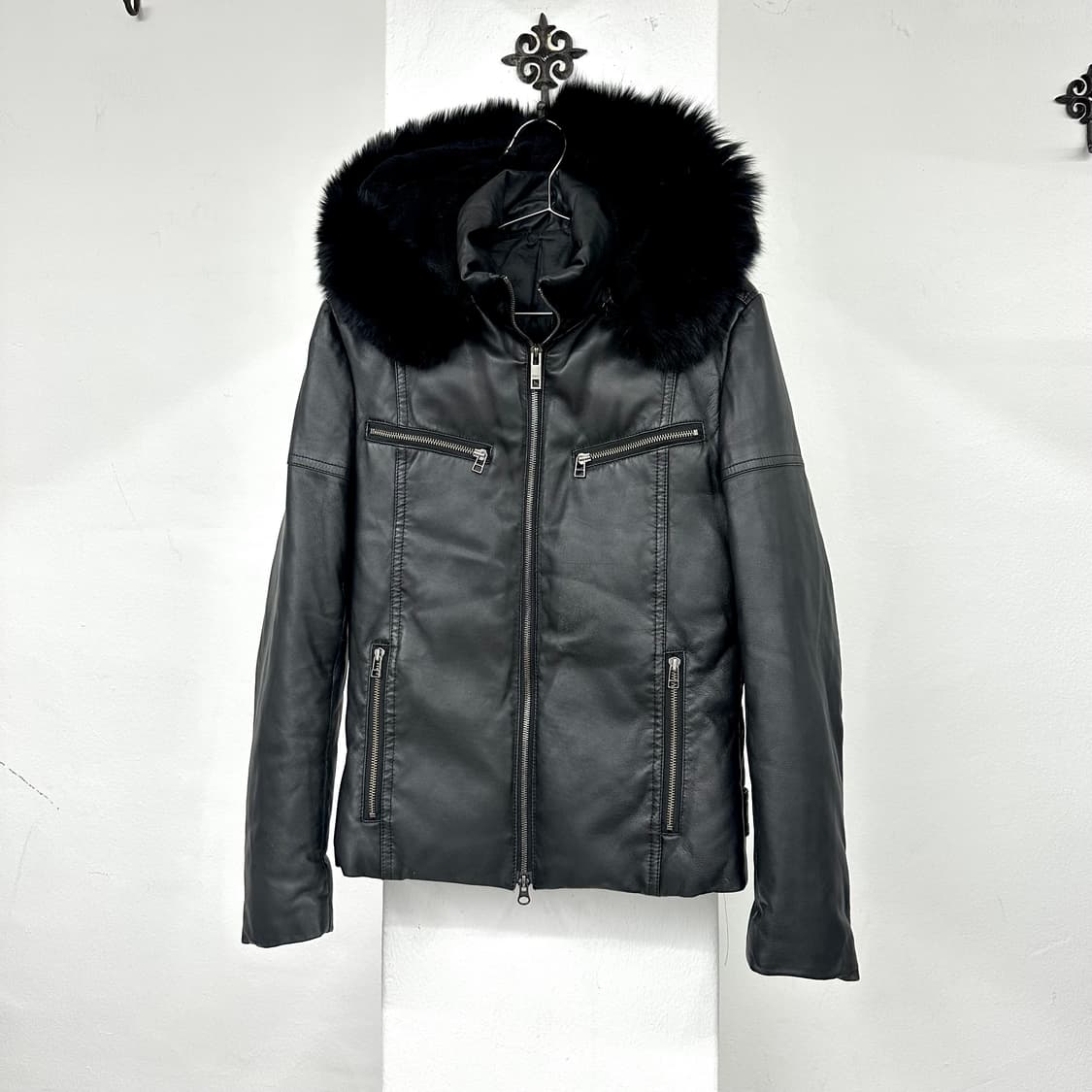 5351 pour Les sheep leather fur jacket 상품이미지2