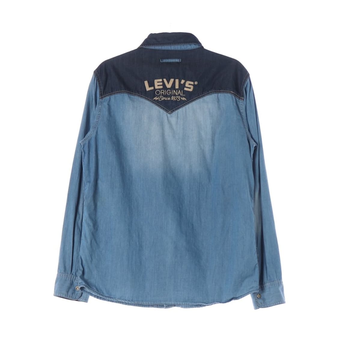 리바이스 투톤 배색 웨스턴 데님 셔츠 160 상품이미지2