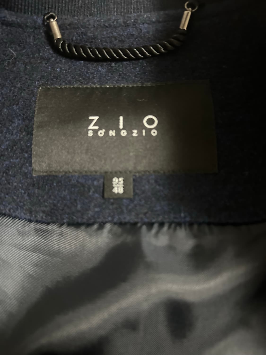 ZIO SONGZIO 블랙 블루종 자켓 95 상품이미지3