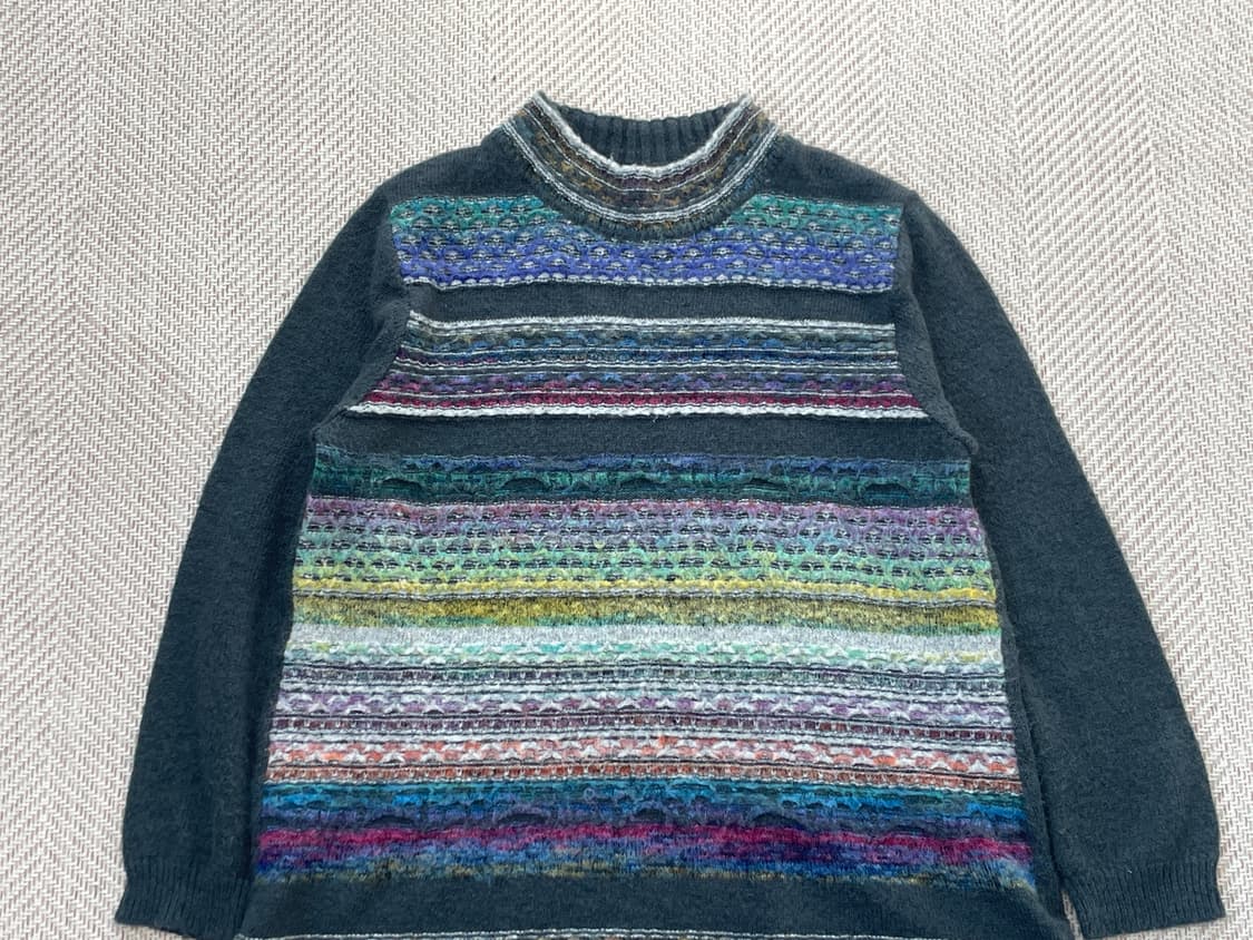 빈티지 멀티컬러 니트  J04122 상품이미지3