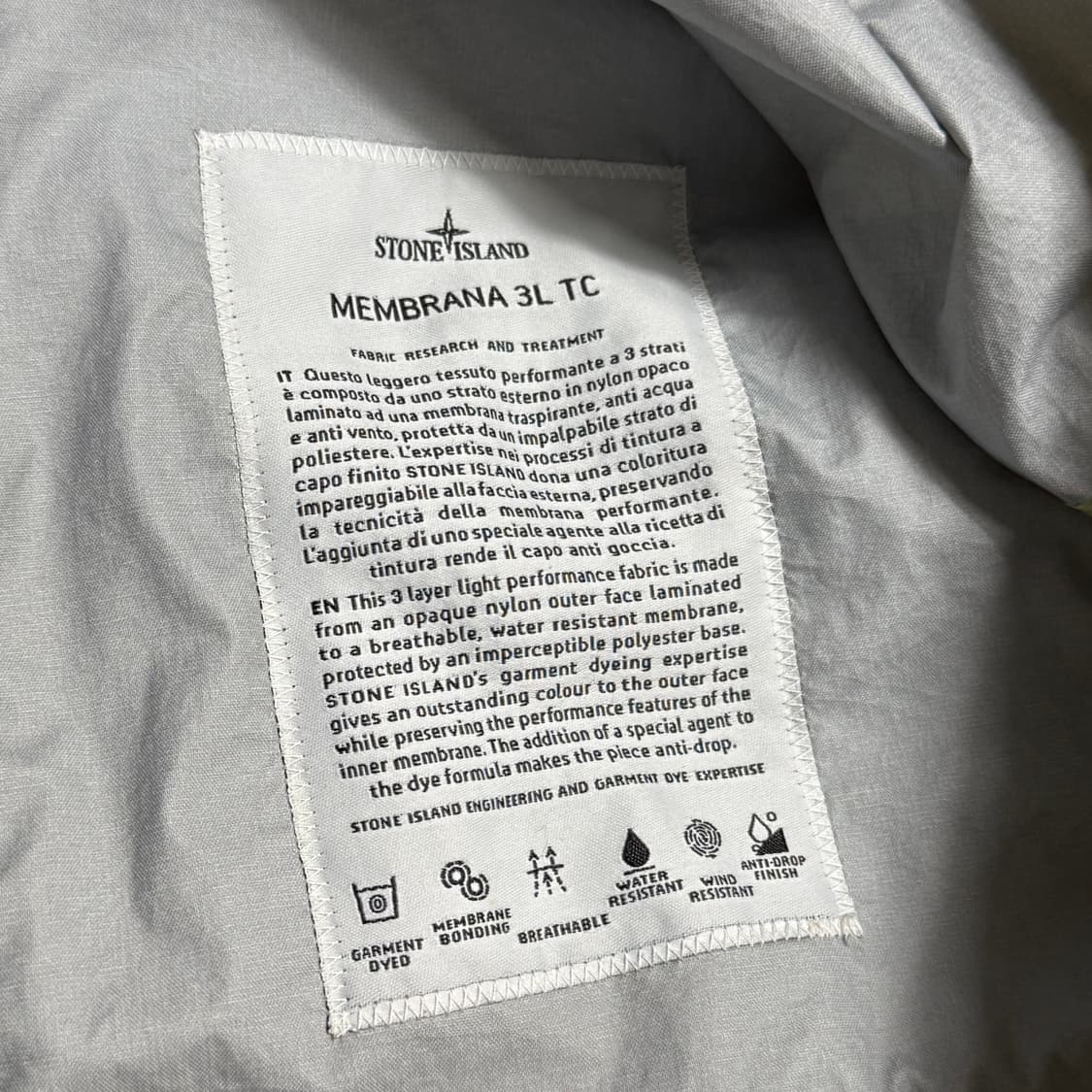 L 스톤아일랜드 멤브라나 3L TC 후드 자켓 상품이미지8