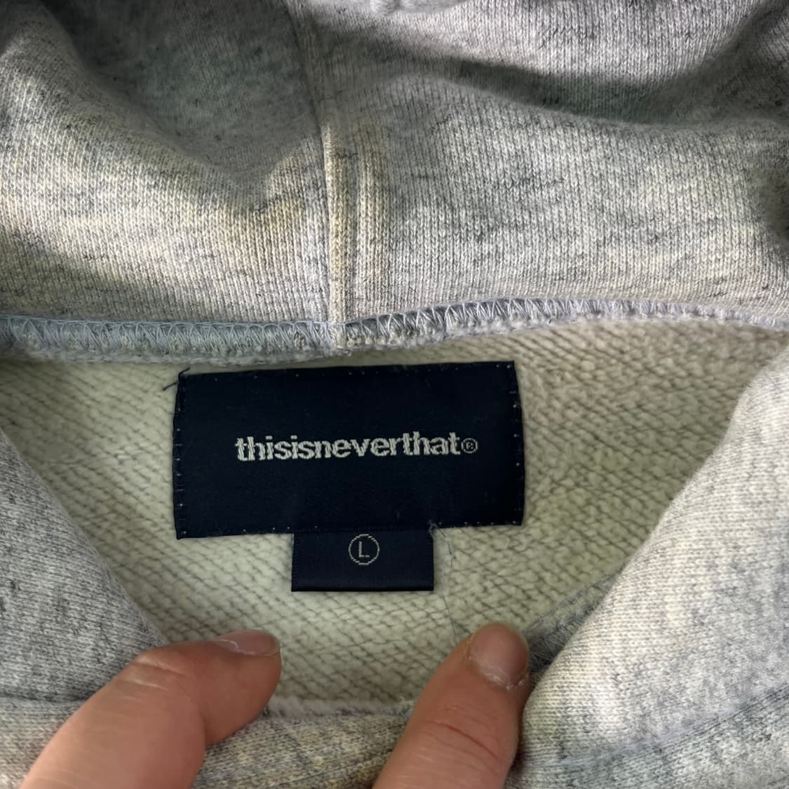 100 디스이즈네버댓 빅로고 후드티 상품이미지3