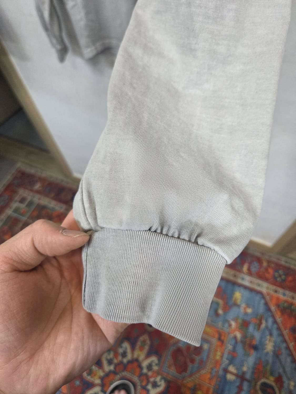 Pure 빈티지워싱 피그먼트 롱슬리브 긴팔 xxl 상품이미지5