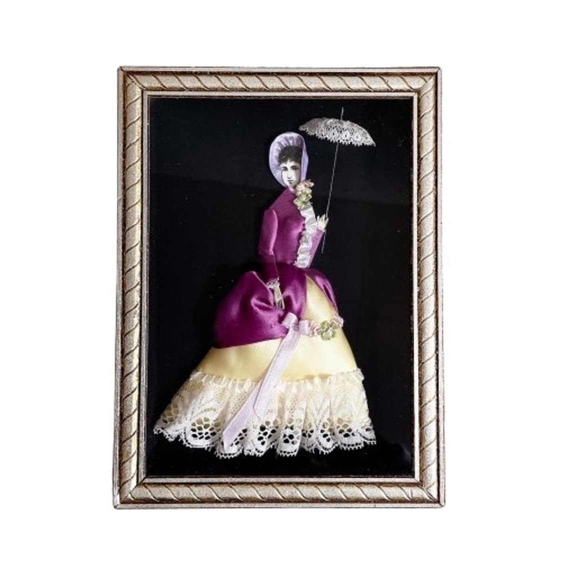 앤틱 크레놀린 레이디 쉐도우박스 액자 상품이미지1