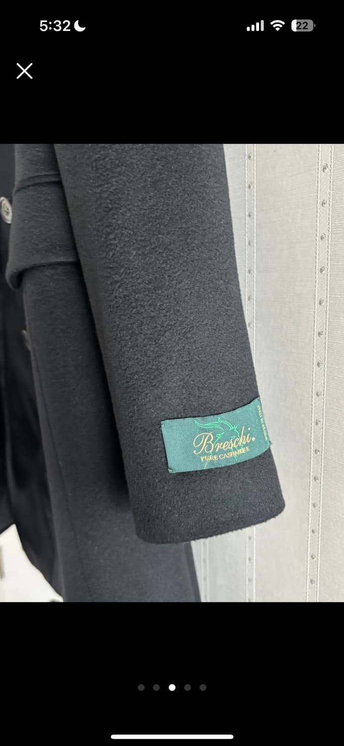 키이스 캐시미어 코트 블랙 상품이미지3