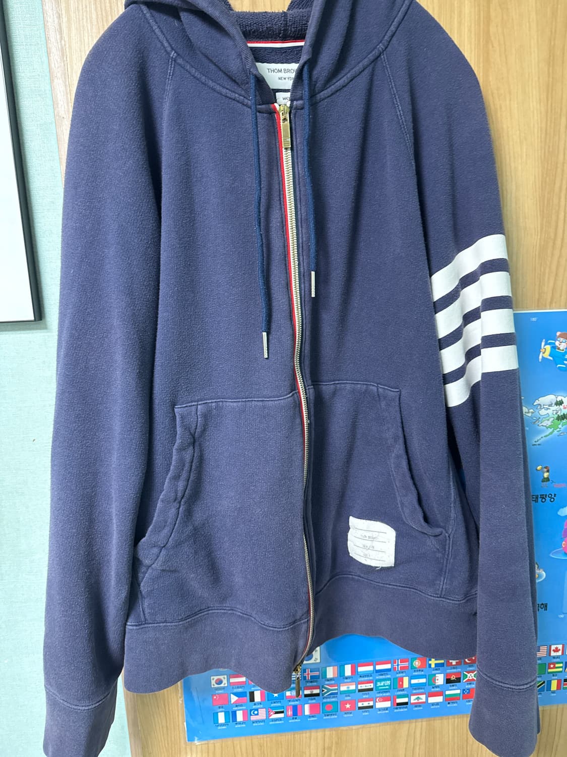 톰브라운 네이비 후드집업 사이즈4 상품이미지1
