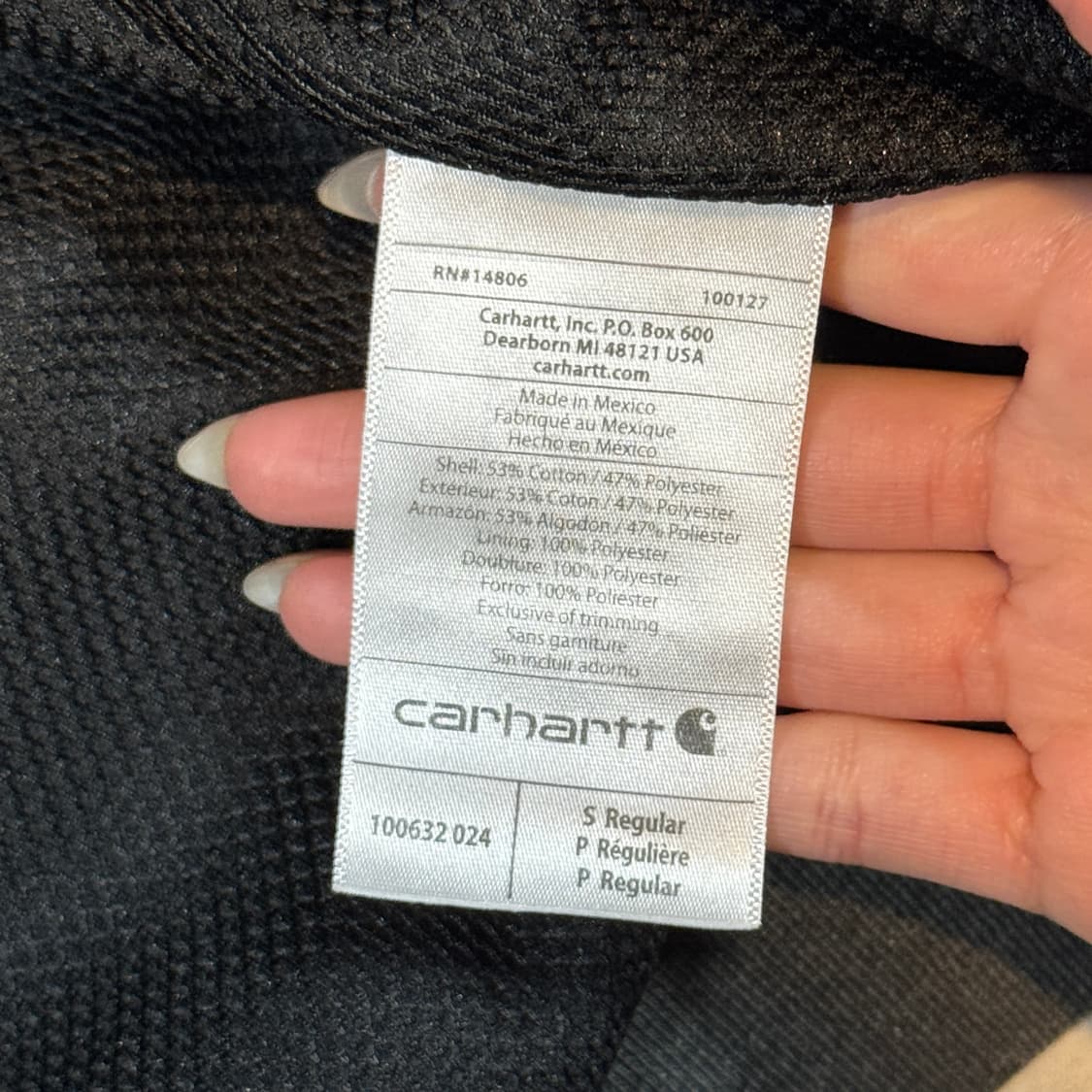 S) 칼하트 레인디펜더 워크웨어 써멀 후드집업 상품이미지8