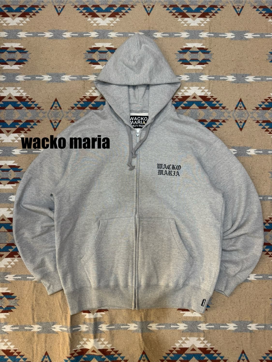 [XL] 와코마리아 헤비웨이트 풀 집업 후디 그레이  상품이미지1