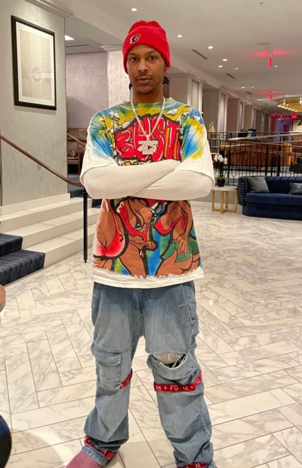 90‘s 마리떼 프랑소와 저버 벨크로 데님 팬츠 상품이미지2