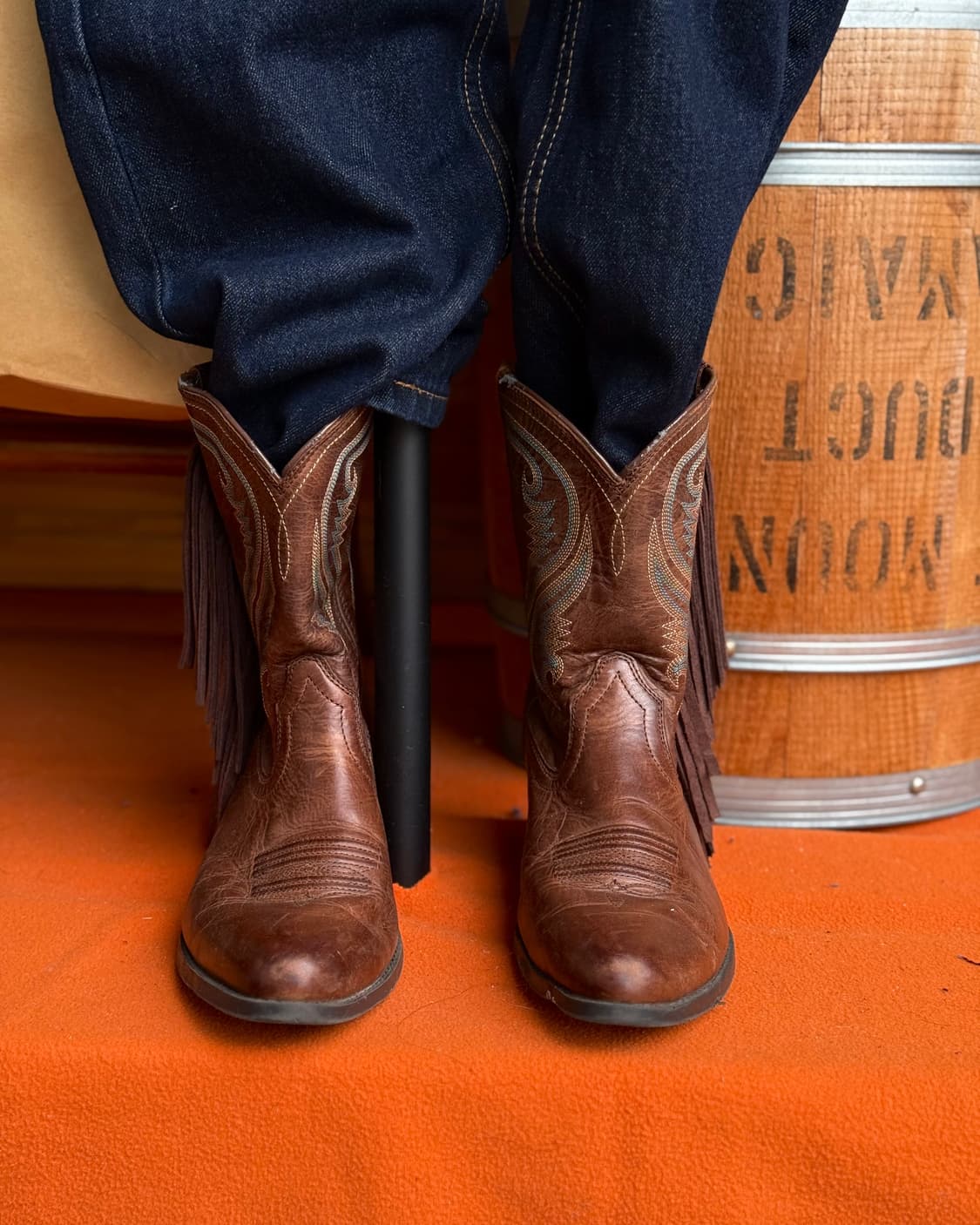 Ariat 프린지 팬시 웨스턴 부츠 US6.5 상품이미지7