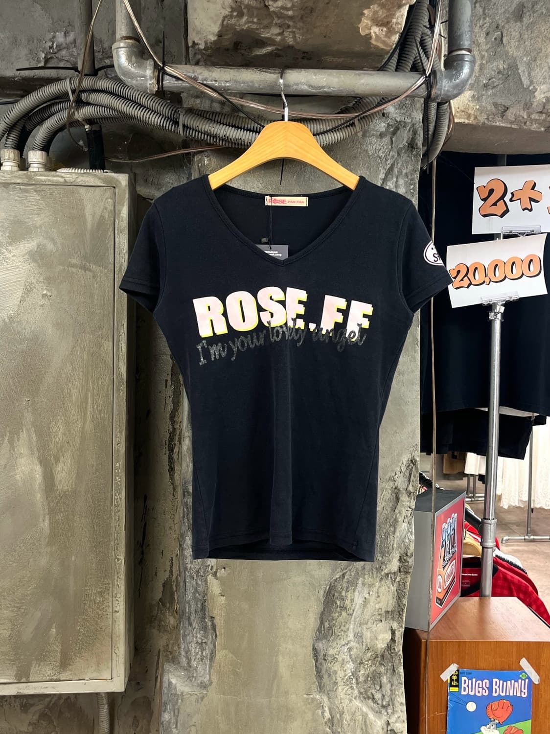 ROSE FAN FAN 반팔티 블랙 #csz3852 상품이미지2