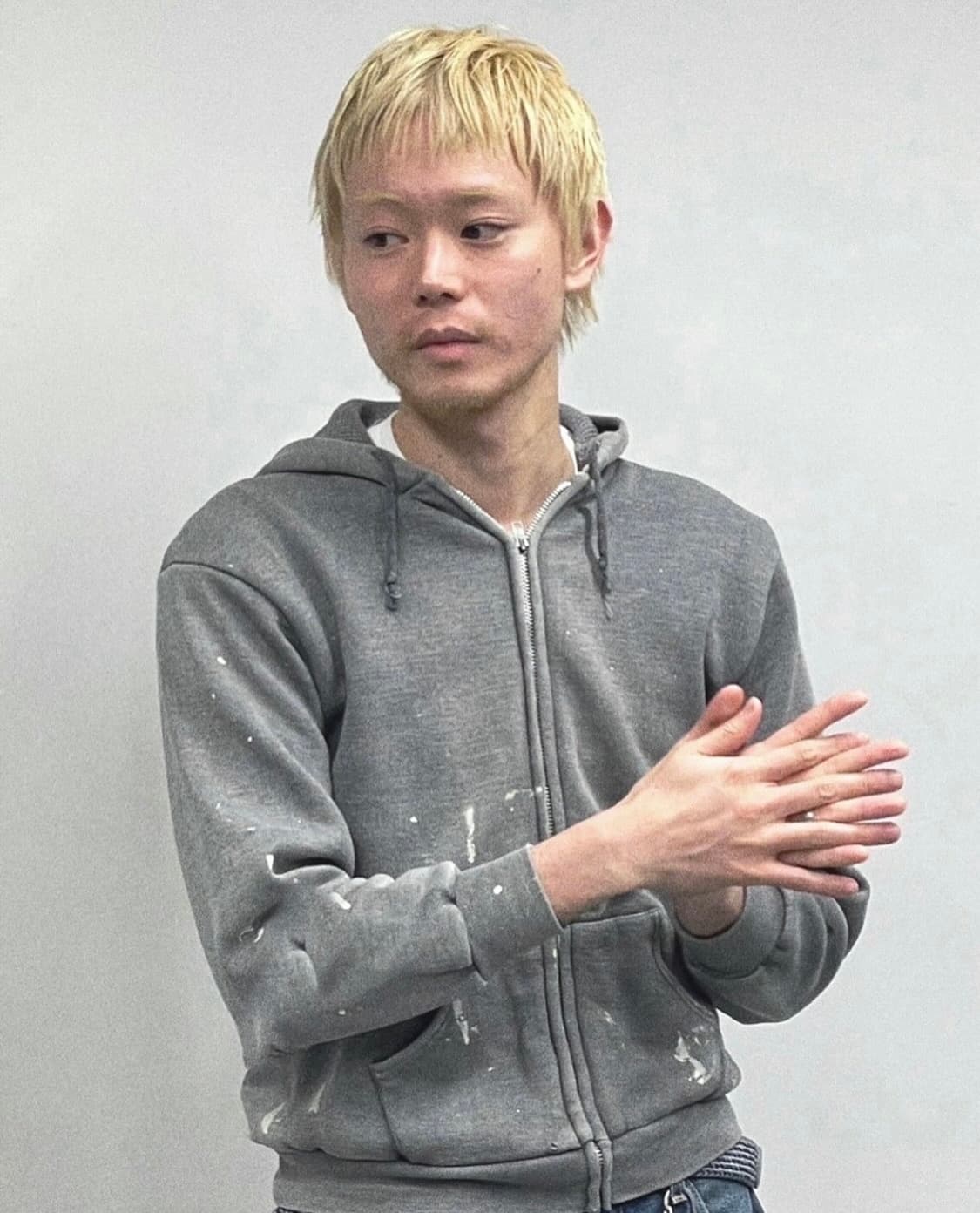 00s 빈티지 러셀 후드집업 그레이 L 상품이미지10