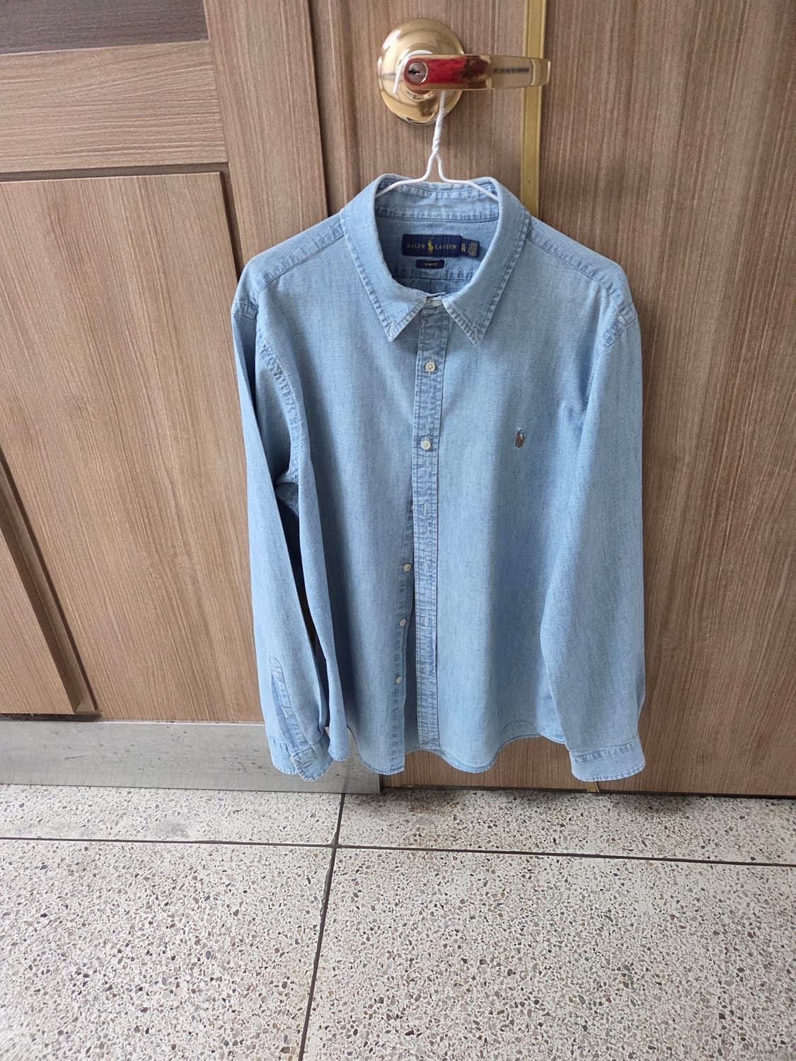 폴로 랄프로렌 데님 셔츠 하늘색 xl 상품이미지1