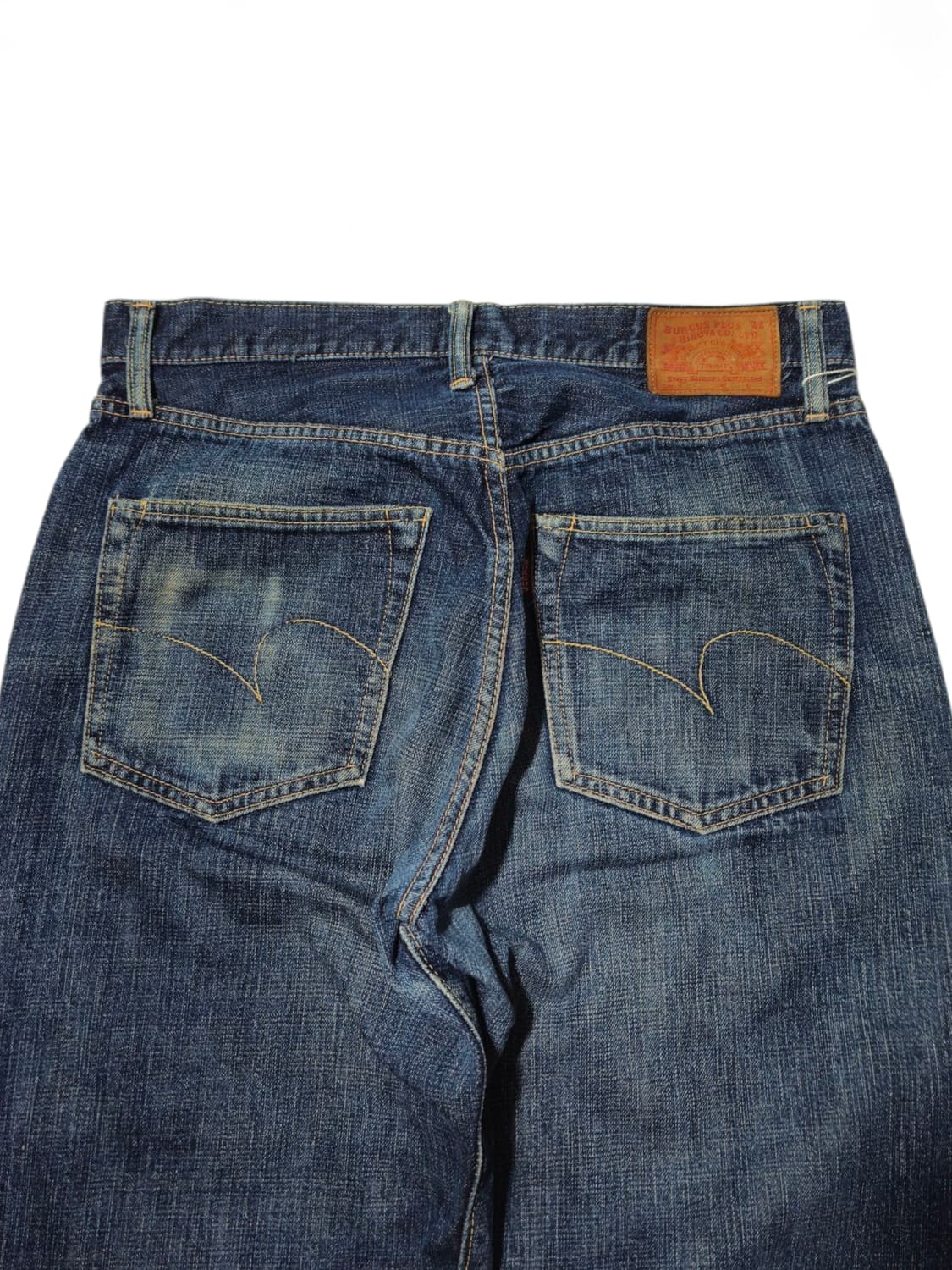 버거스플러스 750 셀비지 데님 청바지 와이드 32 상품이미지3