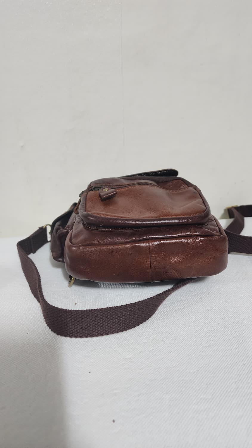 ROCK JEANS 가죽 크로스백 브라운 상품이미지5