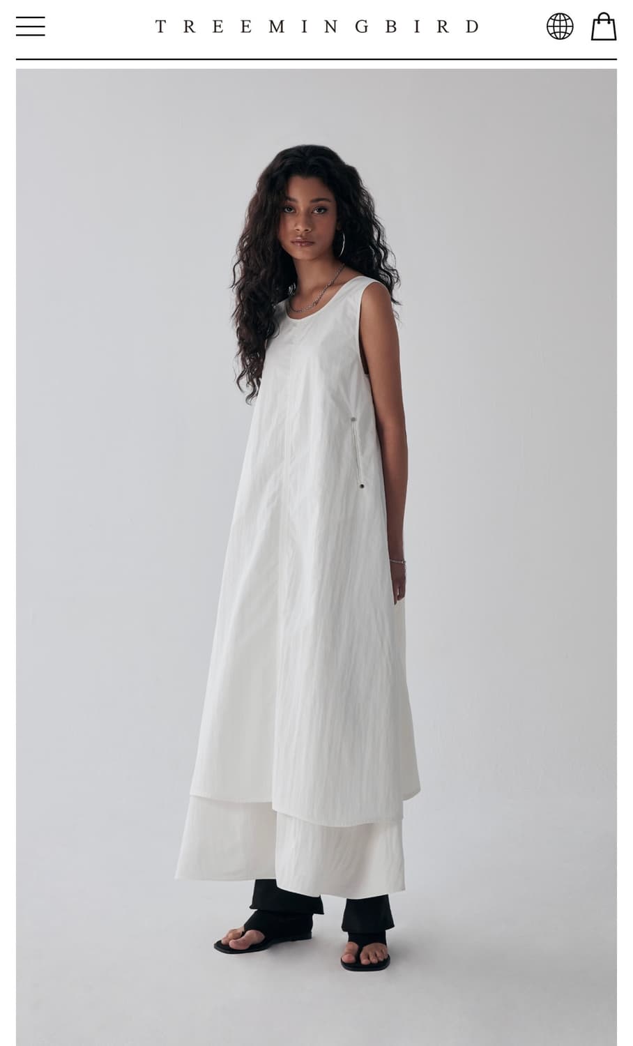 트리밍버드) Layered Sleeveless Long One-Piece 상품이미지1