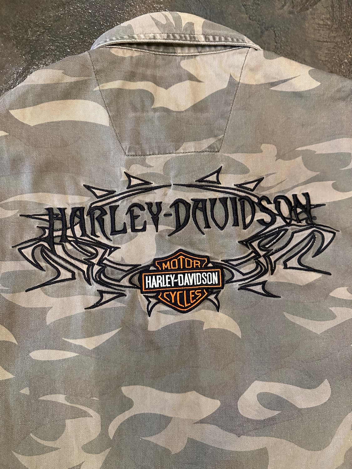 Harley Davidson 할리 데이비슨 카모 조끼 L 상품이미지8
