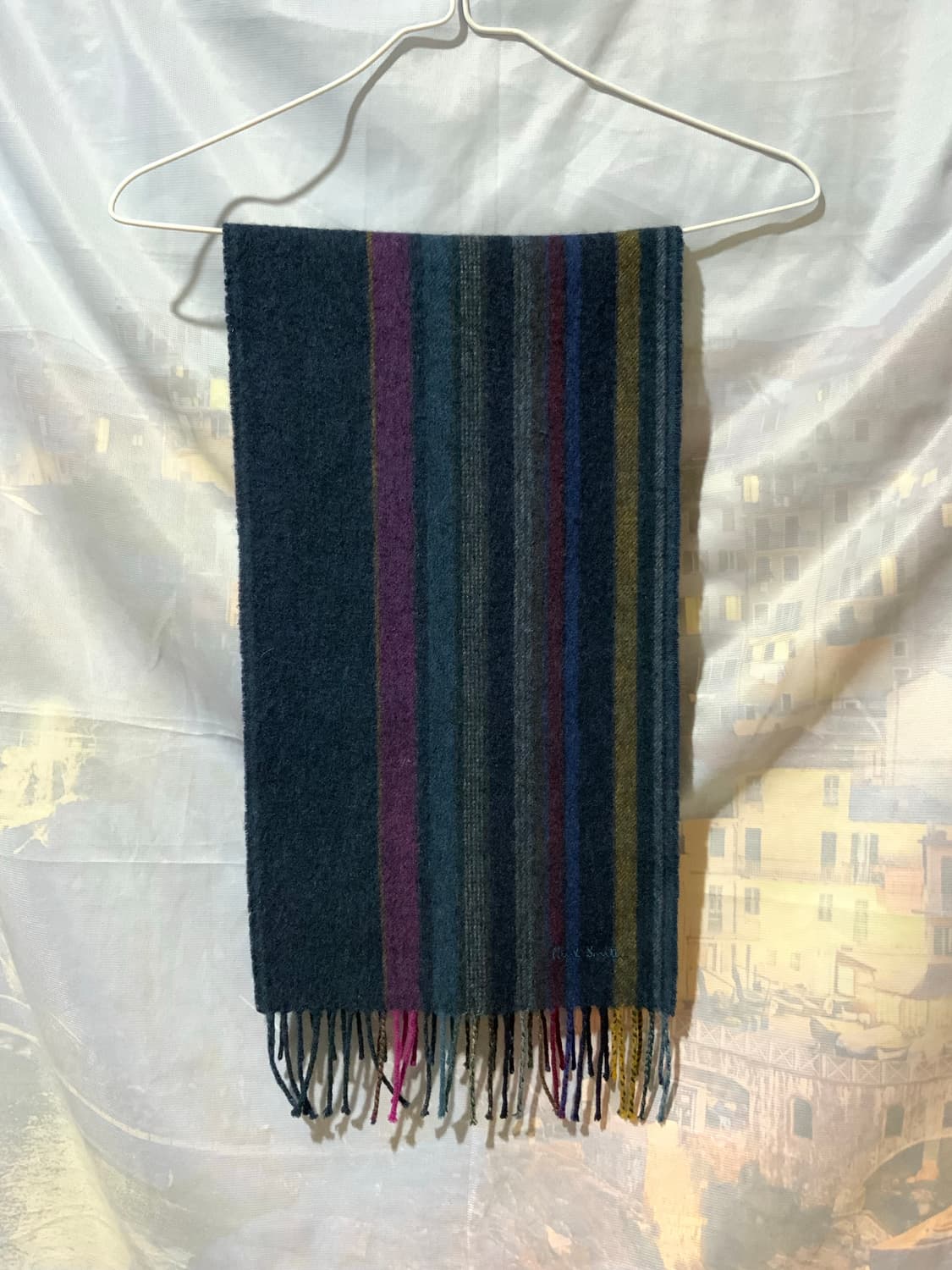 폴 스미스 스트라이프 울 머플러 상품이미지1