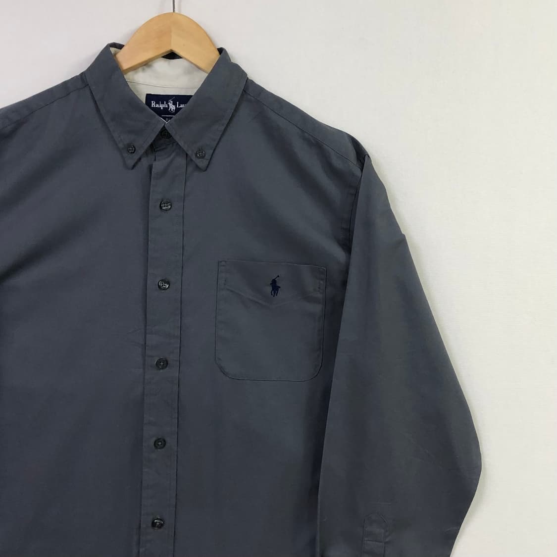 L 폴로 솔리드코튼 셔츠 상품이미지1