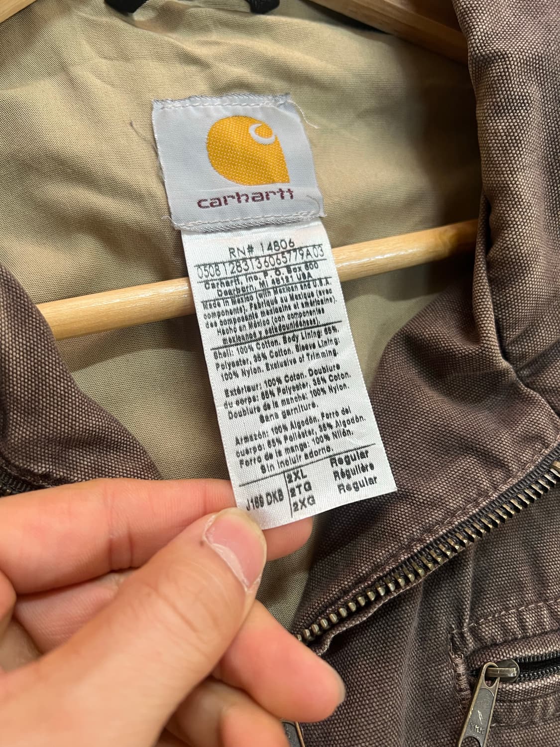 칼하트 j169 디트로이트 워크자켓 2XL 상품이미지5