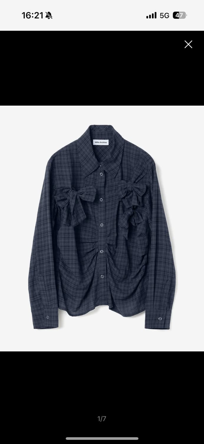 밀로 우먼 리본 타이 셔츠 상품이미지2