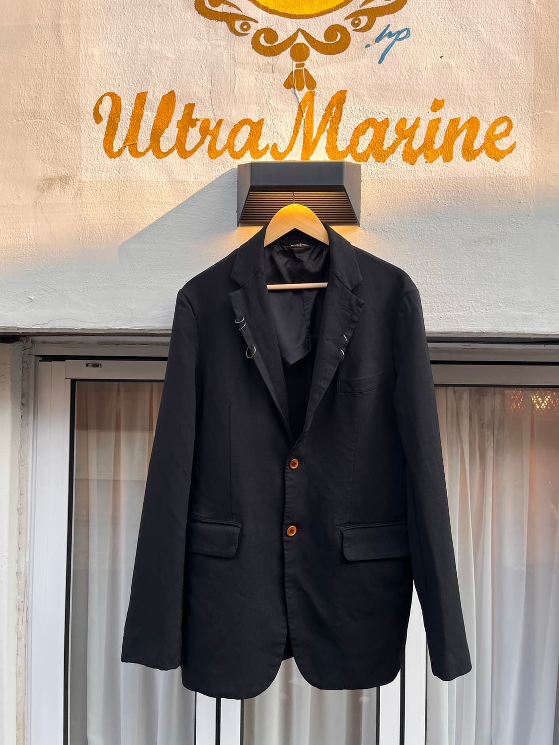 꼼데 가르송 옴므 되 링 가먼트 다잉 2버튼 자켓 (일본제, 2023SS 상품이미지1