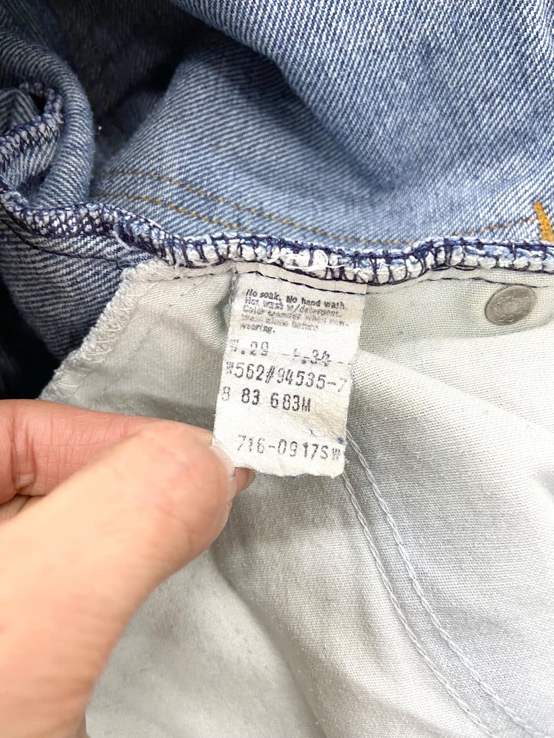 80's 리바이스 716 (516 스튜던트) 오렌지탭 상품이미지8