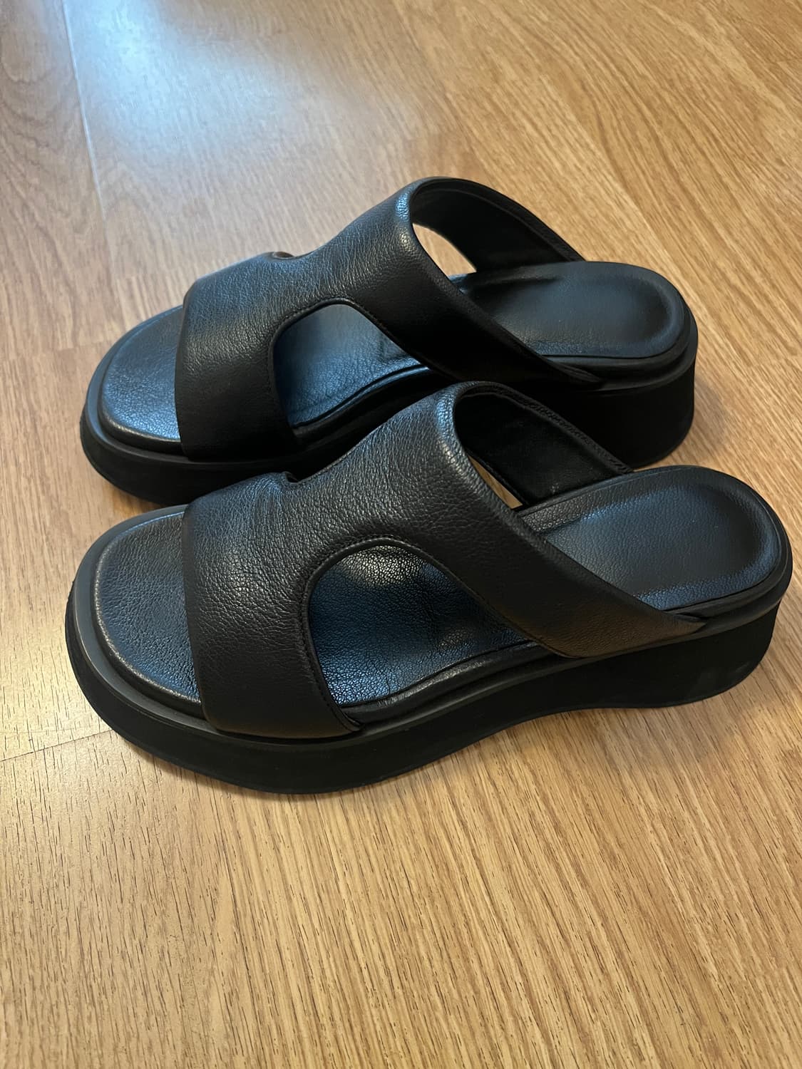 써클 블랙 플랫폼 여름신발 상품이미지1