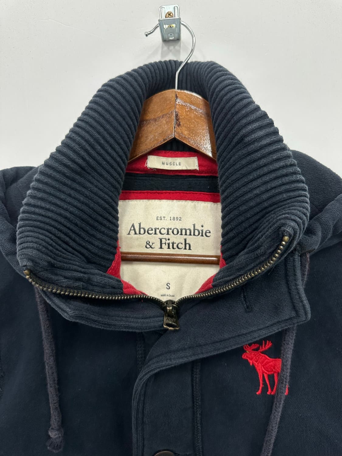 아베크롬비 네이비 버튼 후드집업  상품이미지2