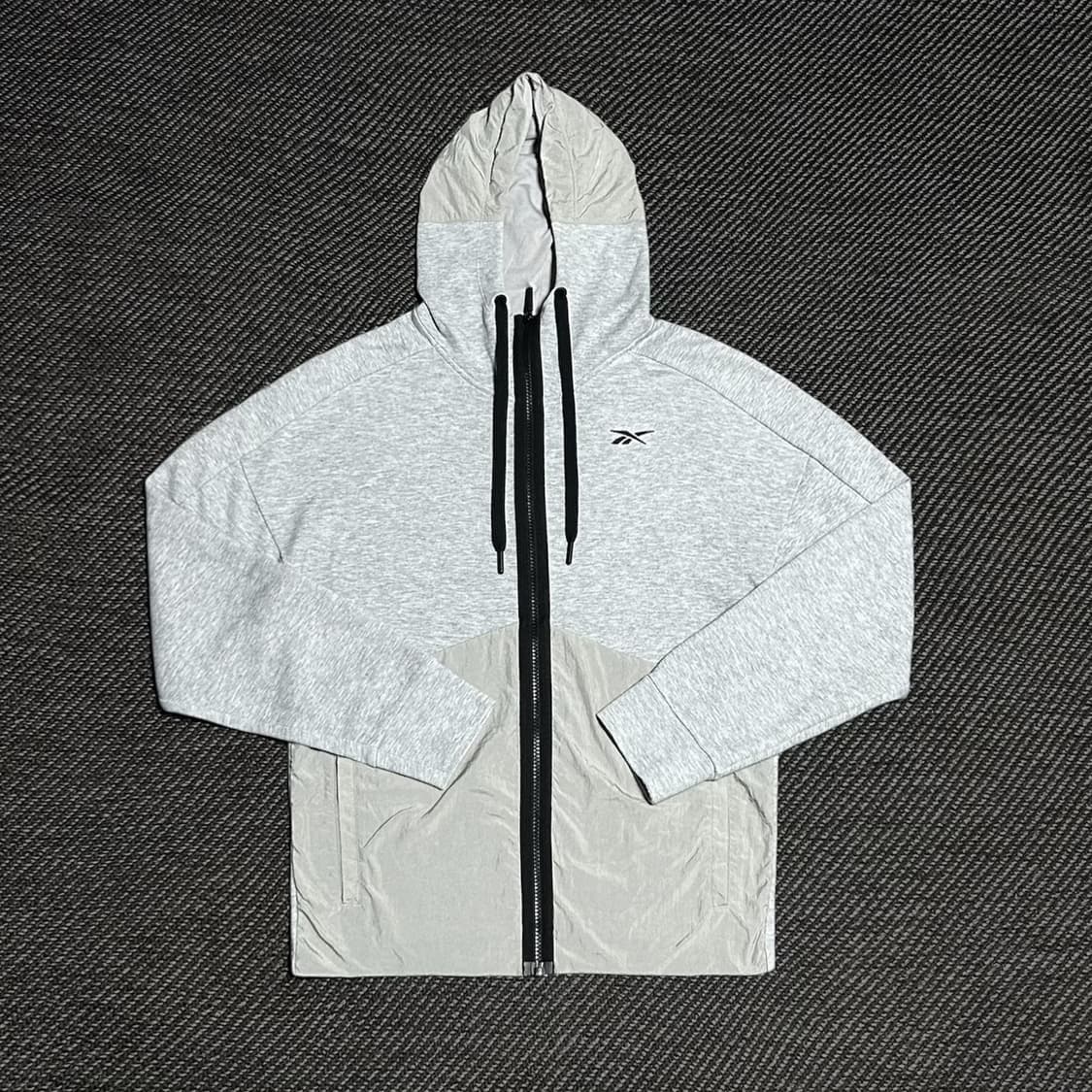 [S] Reebok 리복 그레이 후드집업 자켓 상품이미지1