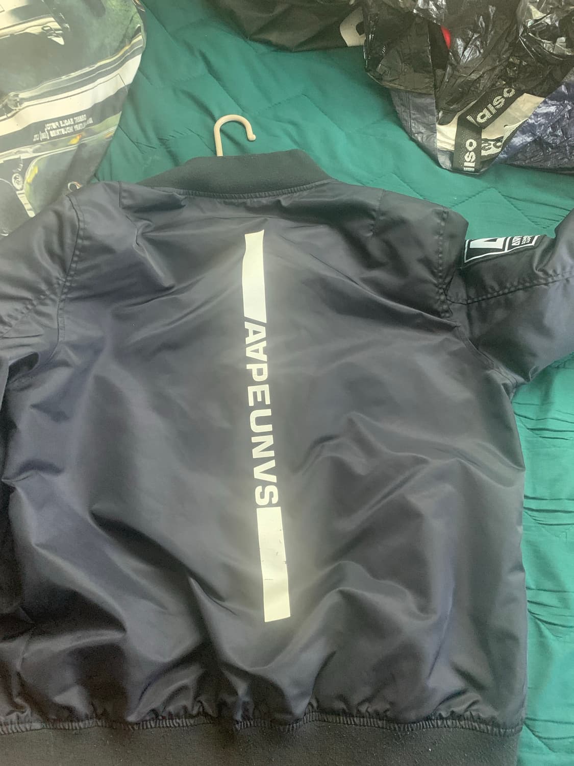 에이프 블랙 봄버 자켓 L 상품이미지10