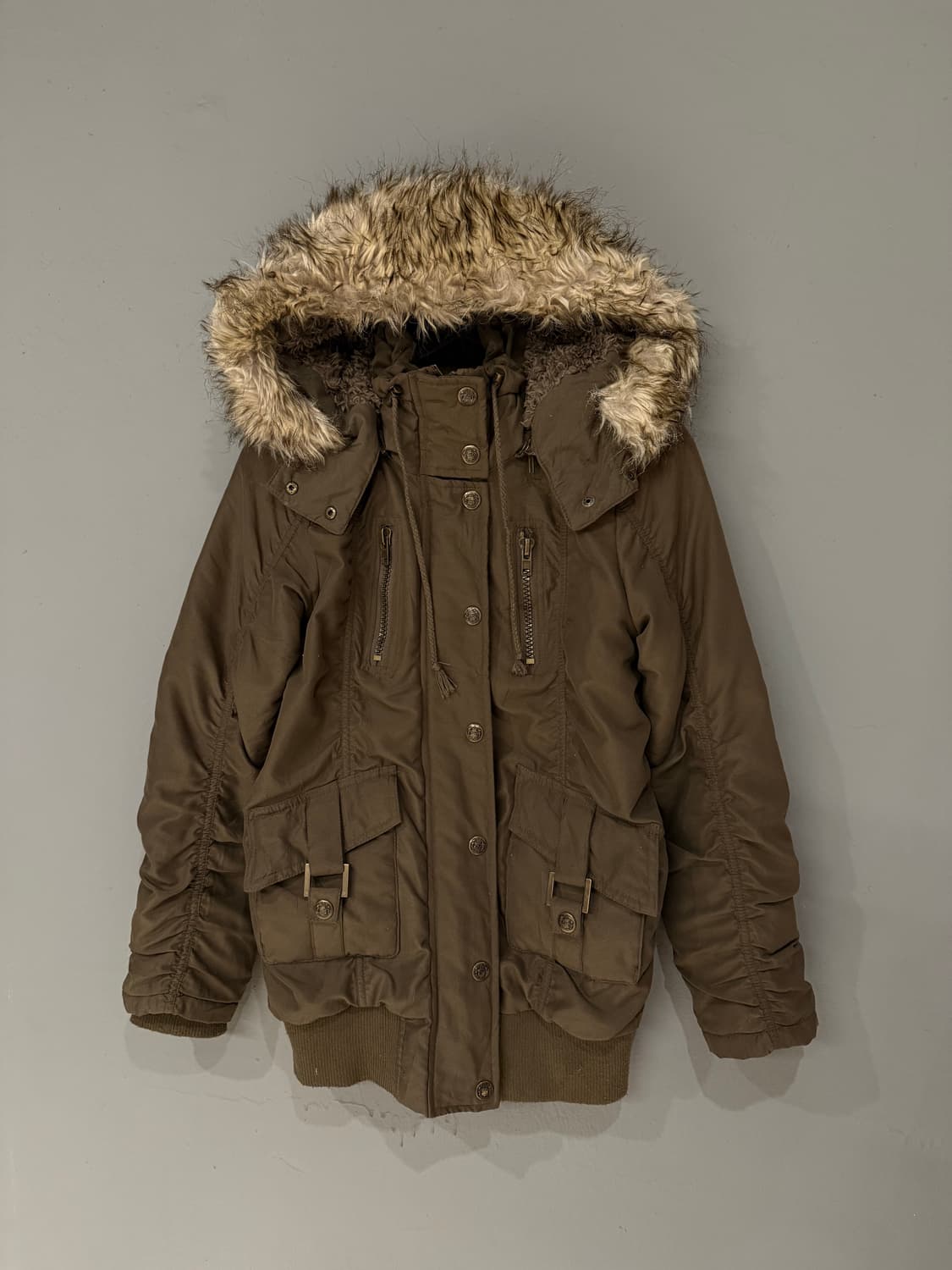 shirring detail buckle pocket jumper 상품이미지5