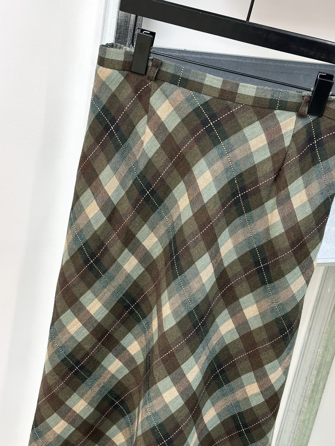 warm check long skirt 상품이미지4