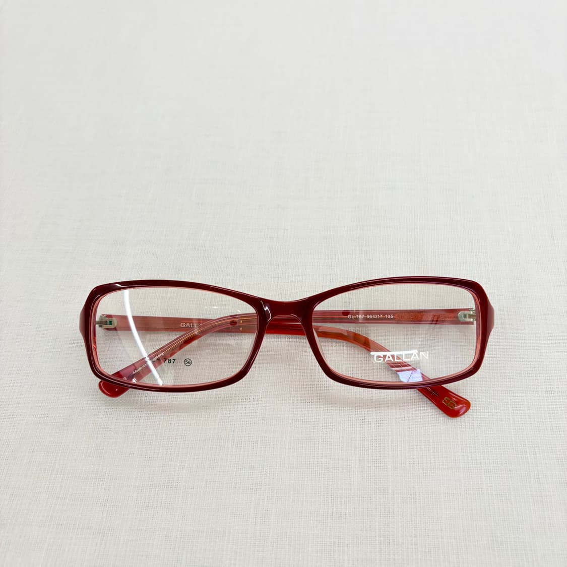 GALLAN 레드 뿔테 빈티지 안경 상품이미지4