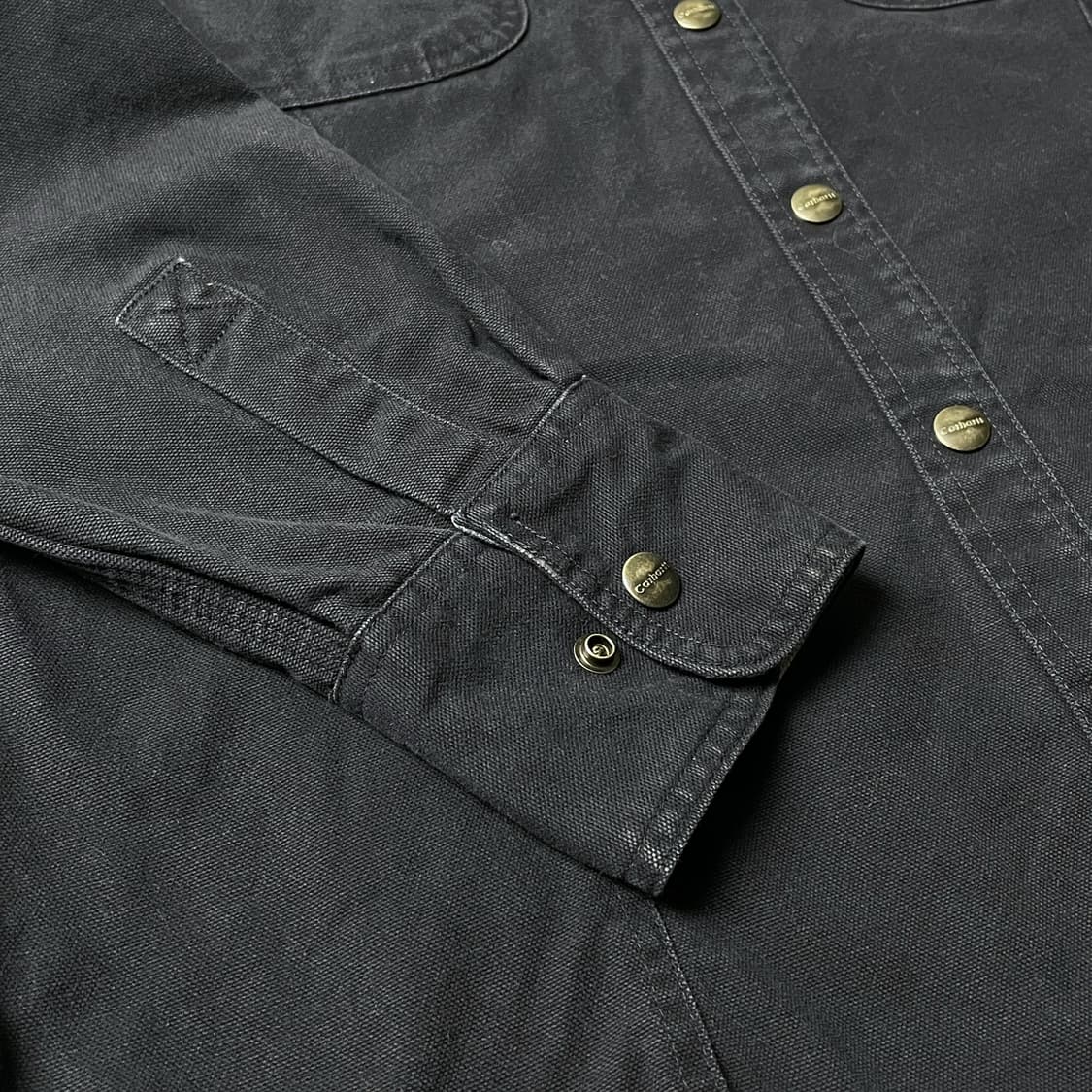 CARHARTT 칼하트 빈티지 네이비 스냅버튼 셔츠 워크자켓 A00861 상품이미지5