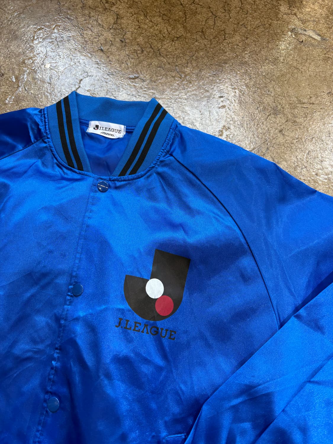 미즈노 블루 새틴 재킷 상품이미지3