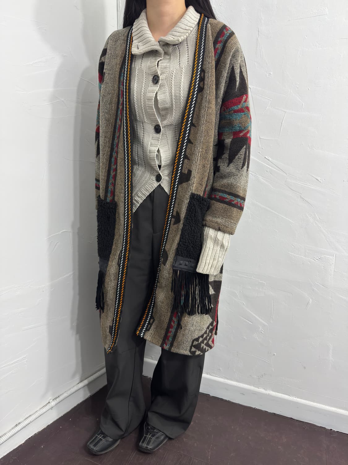 ethnic pattern cardigan 상품이미지3