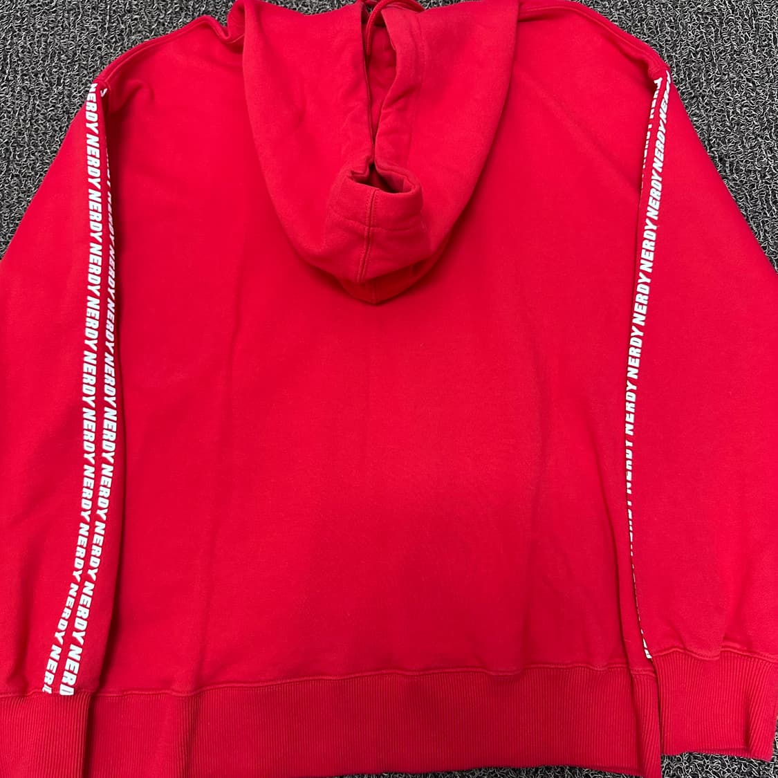 NERDY 널디 후드티셔츠 레드 L 상품이미지7