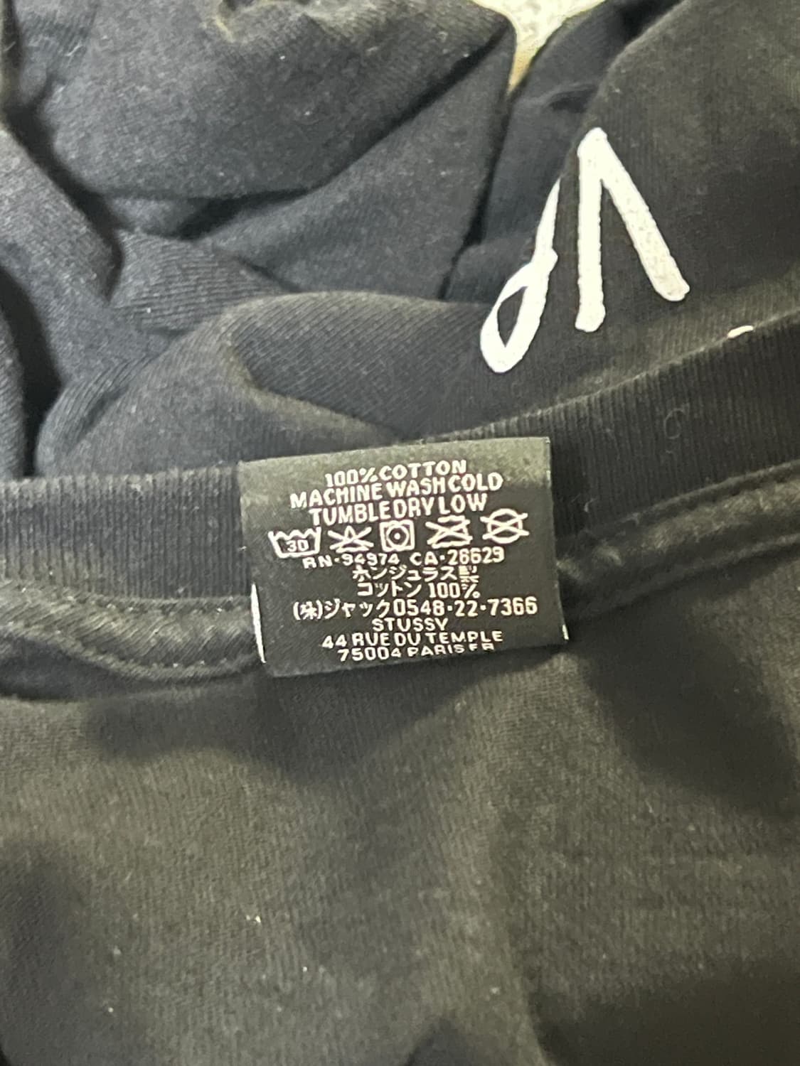 스투시 월드투어 롱슬리브 티셔츠 블랙 상품이미지5